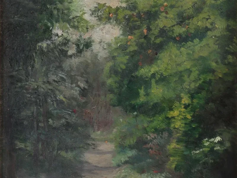 1850-Elizabeth Coffin - Sentiero nel bosco